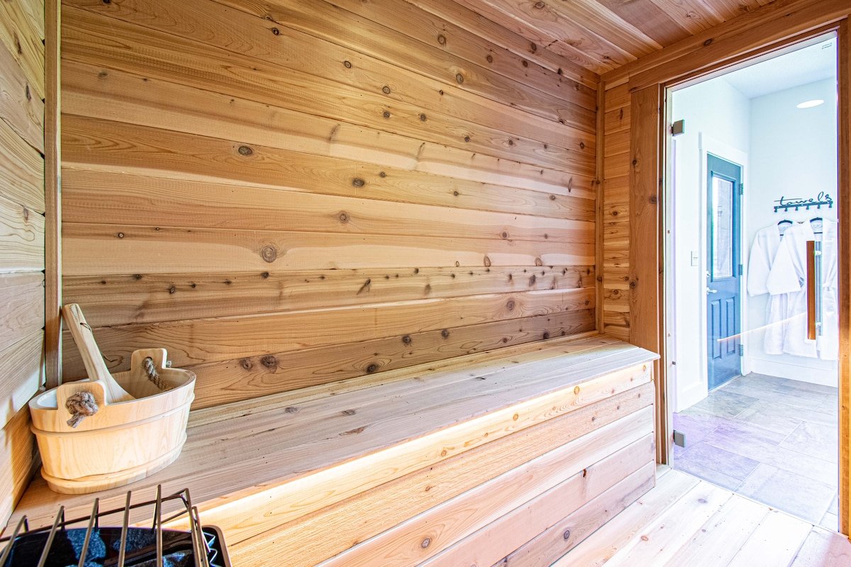Cinema+Sauna in 5000 Sq Ft Luxe Chalet | Sleeps 20 gallery image 5