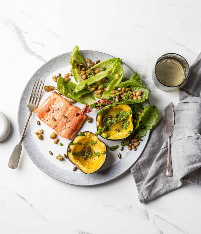 Photo of Rainbow Trout & Gem Squash