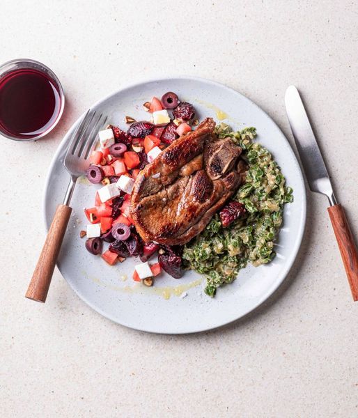 Photo of Lamb Chop & Creamed Spinach
