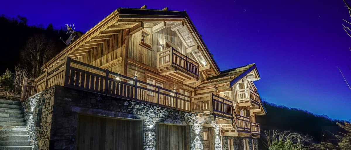 Chalet Bergeronette, sauna & outdoor hot tub