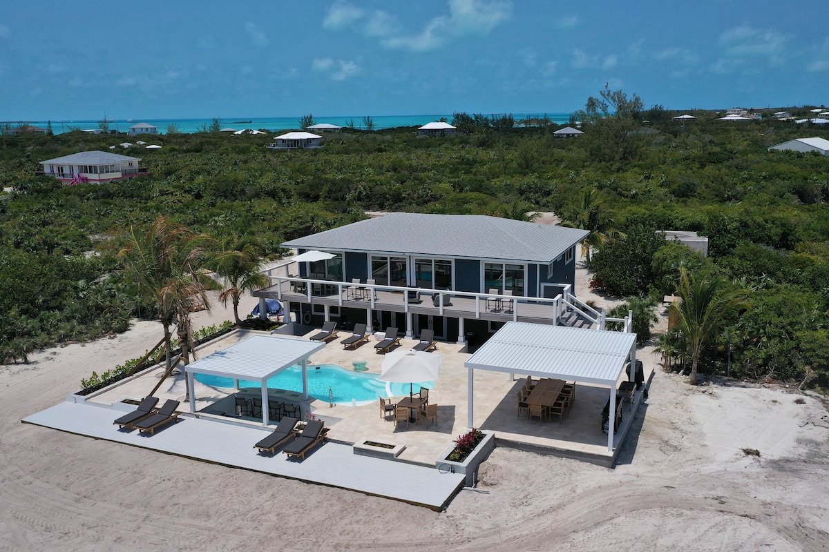 Runaway with pool, pickleball, and private beach