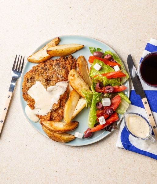 Photo of Golden Beef Schnitty & Cheese Sauce