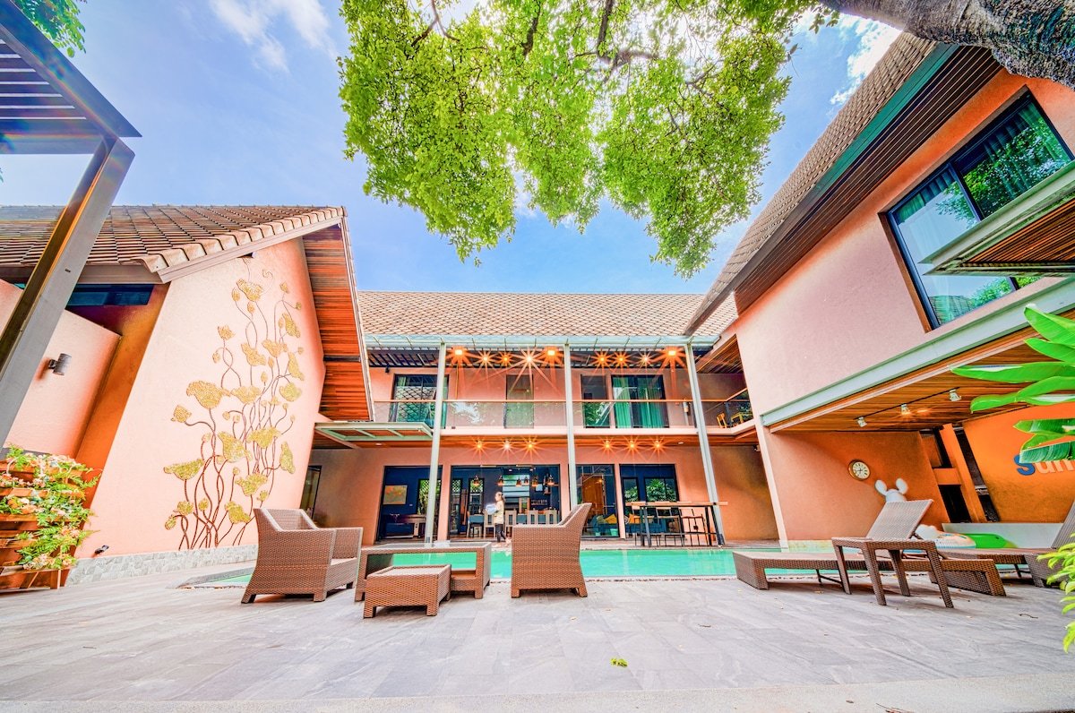 曼谷中心Thong Lor顶级豪宅庄园泳池别墅summer villa 189 gallery image 4