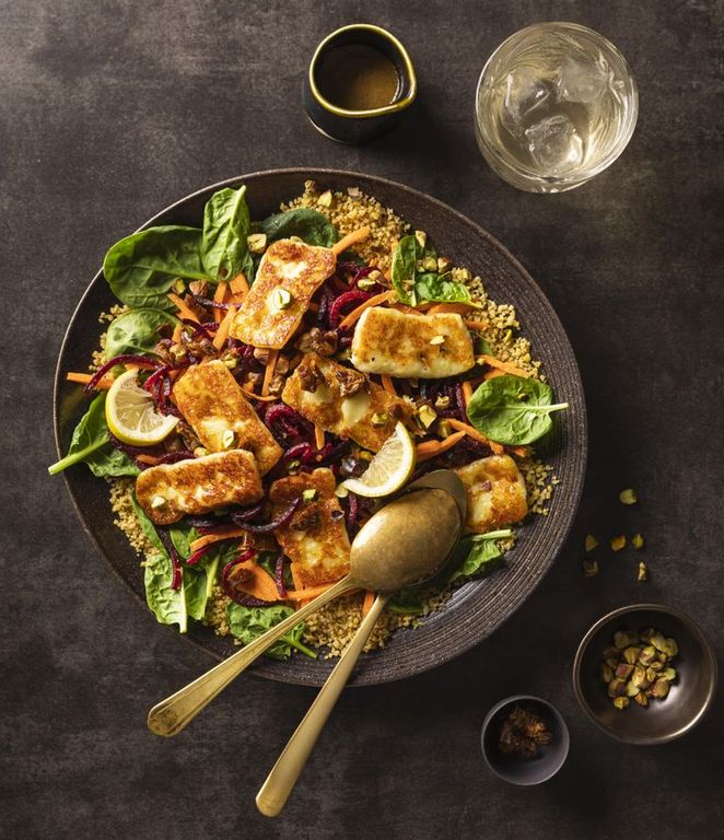 Photo of Halloumi Rainbow Salad