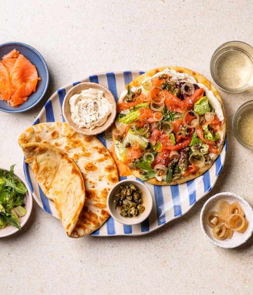 Photo of Smoked Trout & Cream Cheese Flatbread