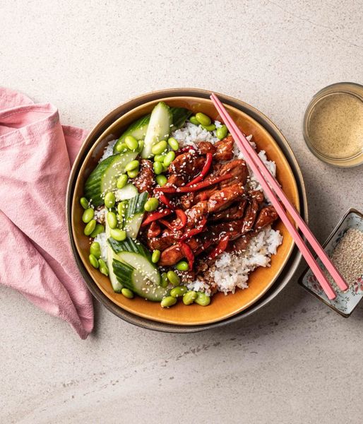 Photo of Sticky Pork Rice Bowl