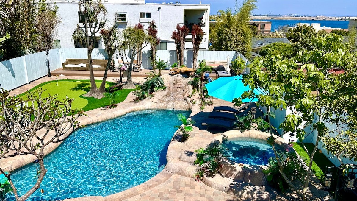 PointLoma luxury-walk to Beach/Pool/Spa/Game/10+pp gallery image 2