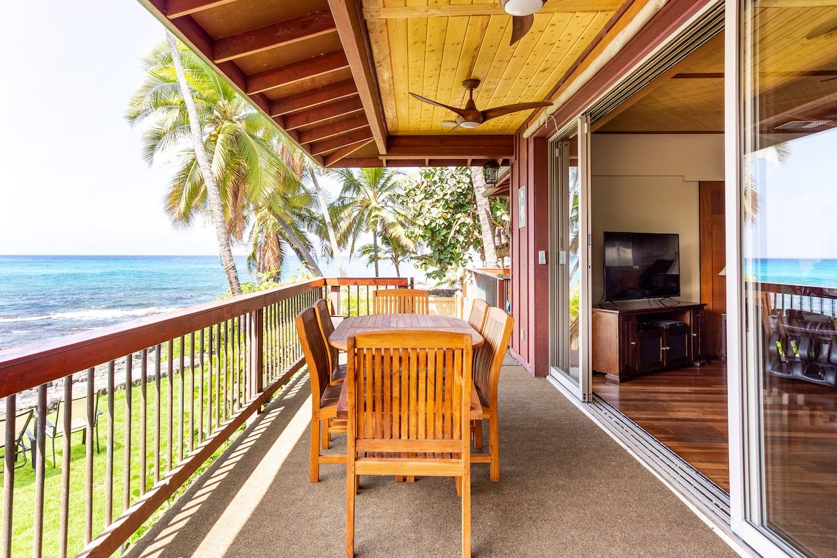 Kona Dolphin and Whale House. Rare Oceanfront. Spa gallery image 5