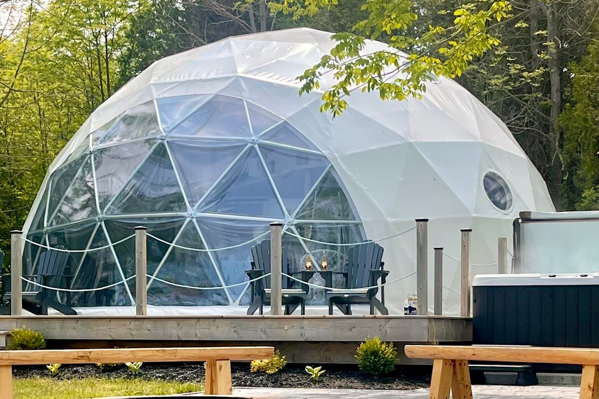 Geodome water view stay on Grand Manan Island