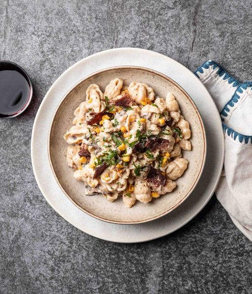 Photo of Cheesy Biltong Pasta