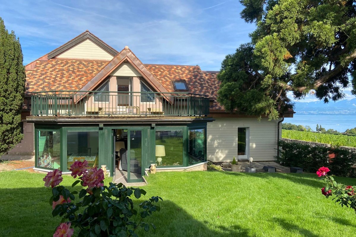 Panoramic View House! Lake, Mt Blanc & Vineyards🏡