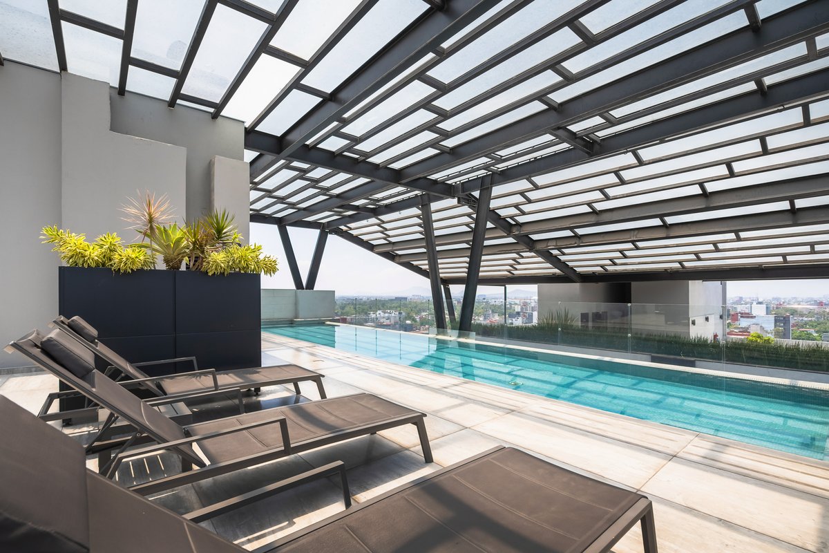 Lovely 3-bedroom with pool and gym in Roma Norte