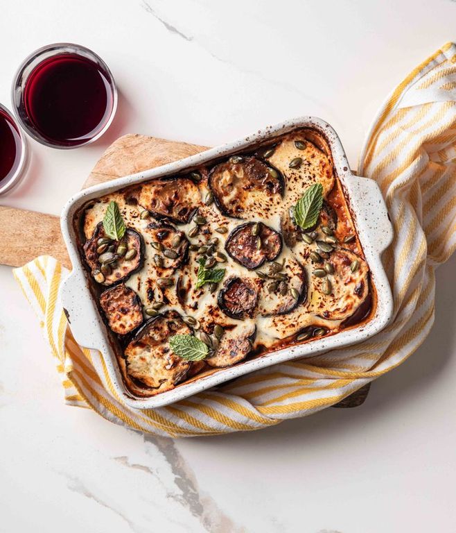 Photo of Eggplant & Ostrich Mince Bake