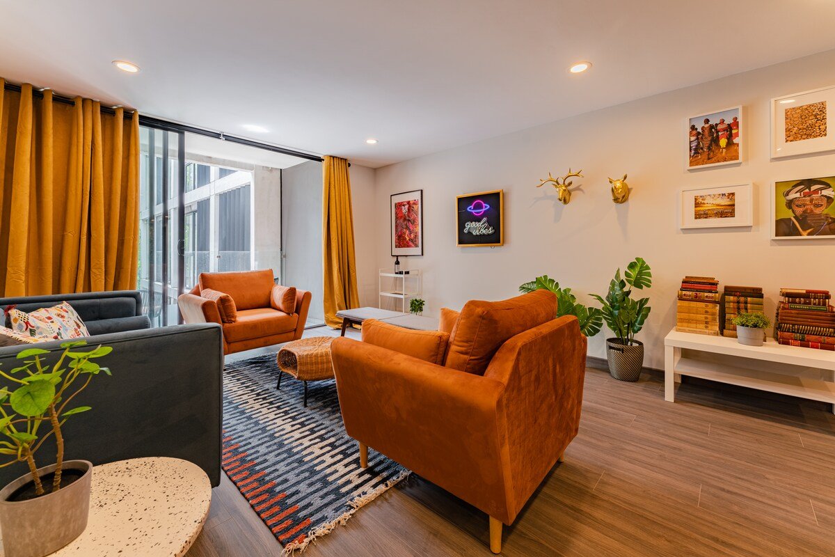 Stylish Parque España,Condesa 2BR w/ Rooftop & Gym gallery image 3