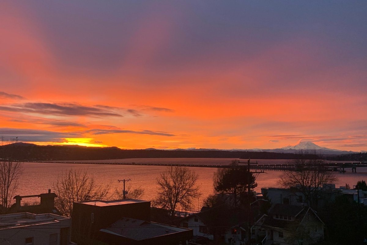 Lake and Rainier views, tons of space and games gallery image 4