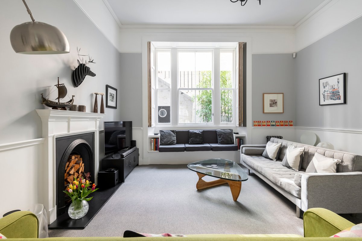 Relax at an Airy, Art-filled Old Town Home