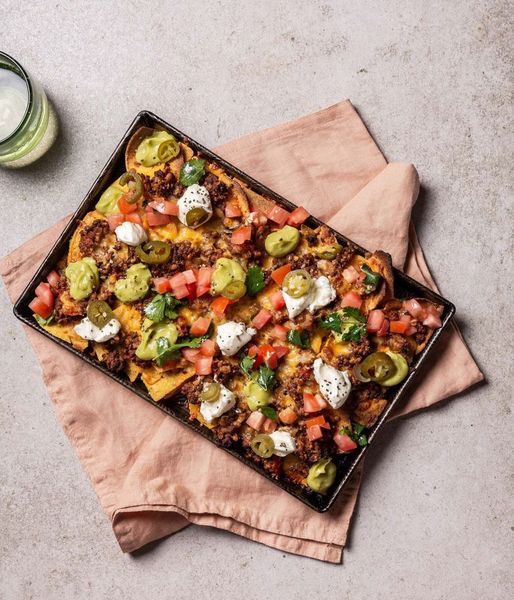 Photo of Cheesy Nachos & Ostrich Mince