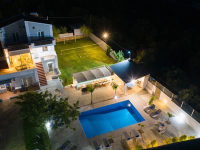 Villa Myrto heated pool 1 km from beach