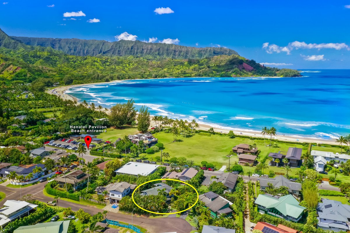 Hoaloha- Few Steps to Hanalei Bay+AC & Hot Tub