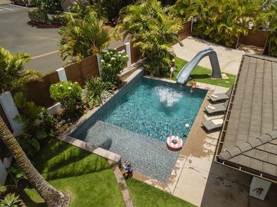Just Steps from Maui’s Best Beach! Pool and slide