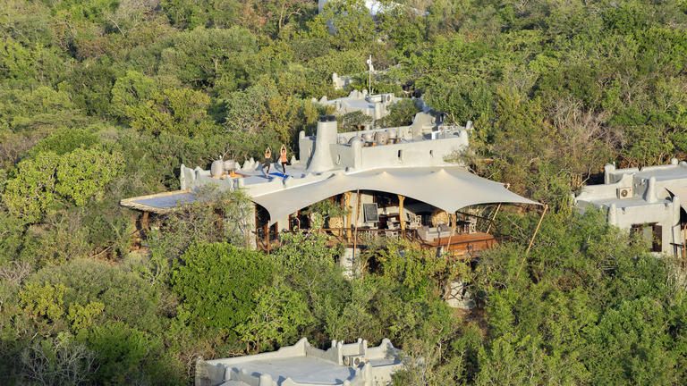 andBeyond Phinda Rock Lodge - Phinda Rock aerial view