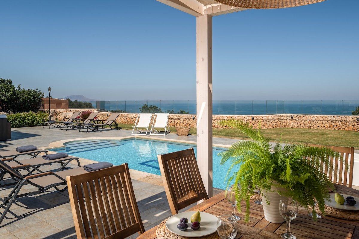 Anemolia Seaview Villa, Private Pool & Lush Garden gallery image 3