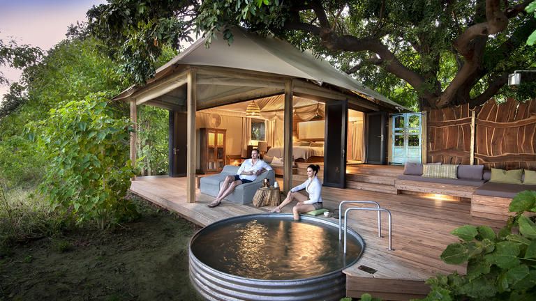 Nyamatusi Camp - Downtime after a safari drive