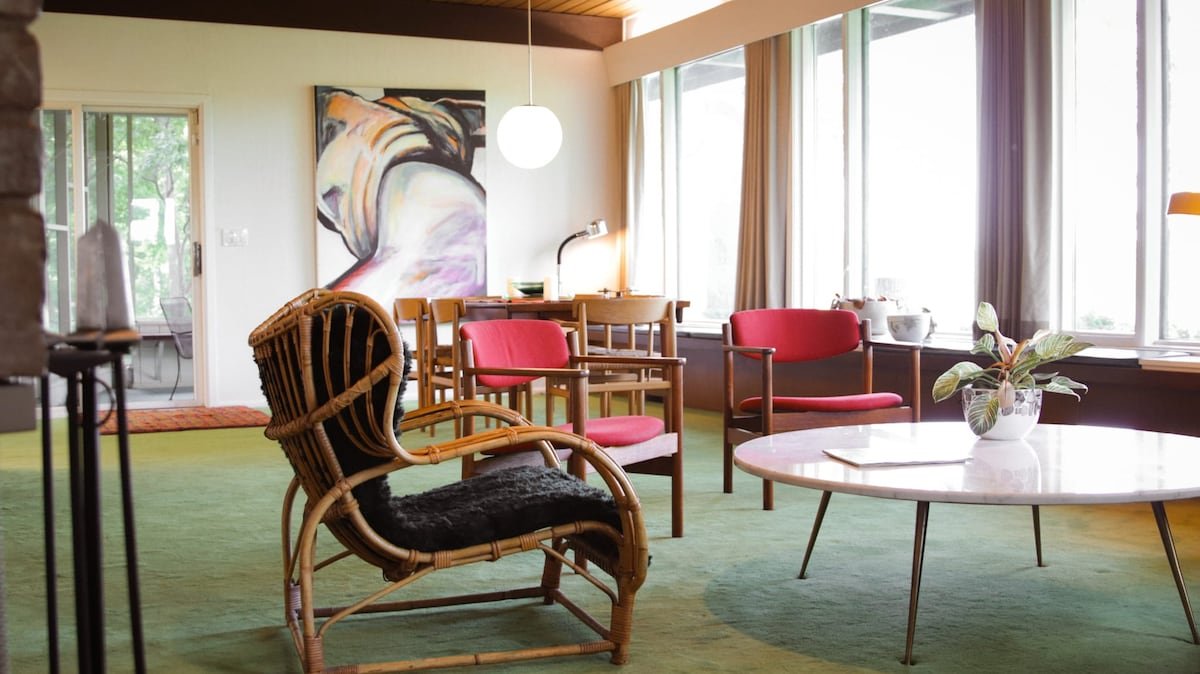 The Yellow Door | Mid-Century Lake Haven | Wayzata gallery image 4