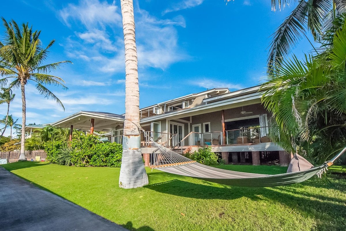 Beachfront Villa and Guest House, Puako Hawaii