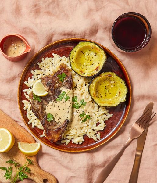 Photo of Lamb Chops & Creamy Mustard Sauce