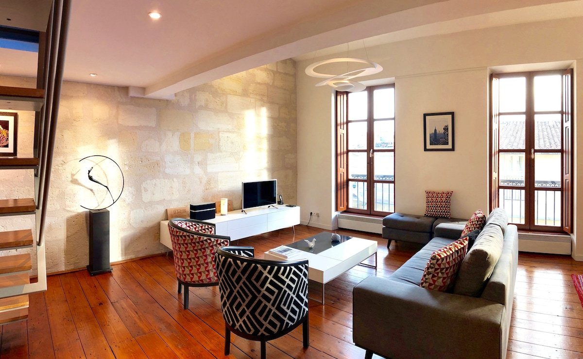 Lumineux Duplex 3ch au cœur historique de Bordeaux gallery image 2