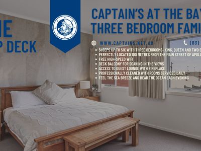 Captain’s Top Deck – 3BR Family Stay in Apollo Bay