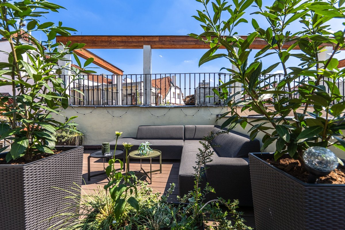 Sunny Prague apartment with the view and terrace gallery image 5