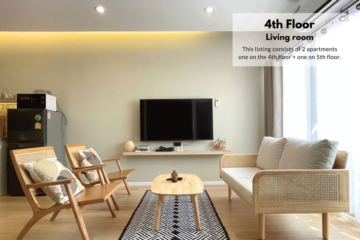 Two Apartments/4Bedrooms/Khaosan Road/Grand Palace