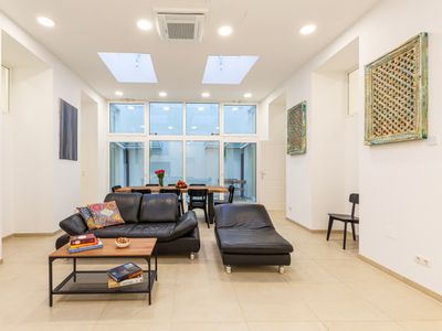 Spacious apartment with patio