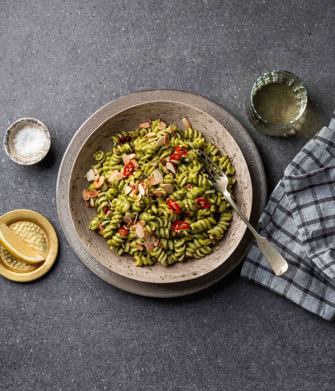 Photo of Vegetarian Basil & Lemon Pesto Pasta