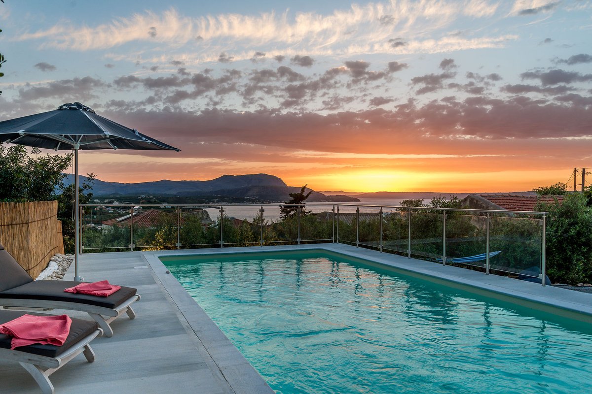 Amazing Sunset and Sea view Villa Myrina