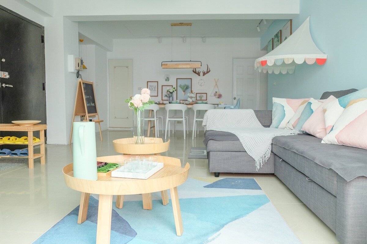 大安區[超讚房東]北歐清新風～捷運4分鐘、4個房間2套衛浴，出門見台北101，電梯大樓、嬰兒床遊戲區 gallery image 3