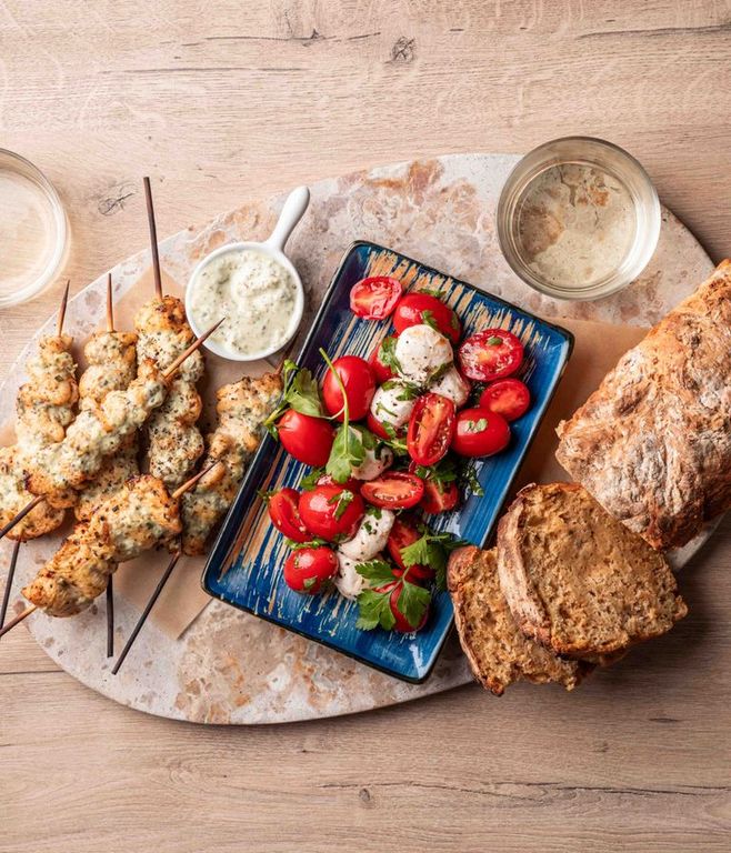 Photo of Chimichurri Chicken Kebabs & Soda Bread