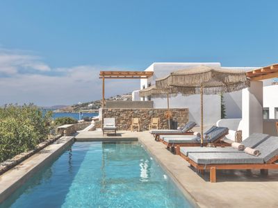 Trinity Mykonos | Sea view Villa near Scorpios