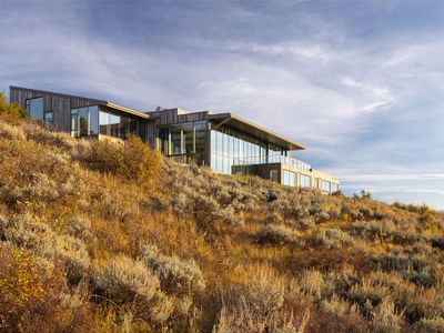 Enchanted modern glass manor