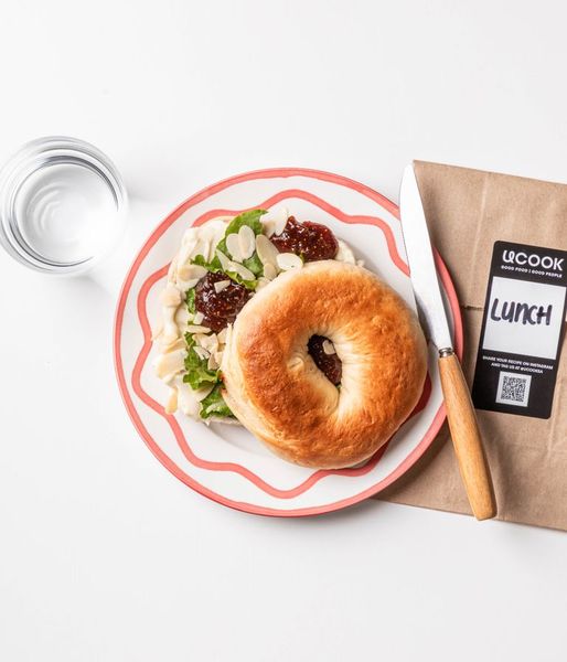 Photo of Fig Preserve & Cream Cheese Bagel