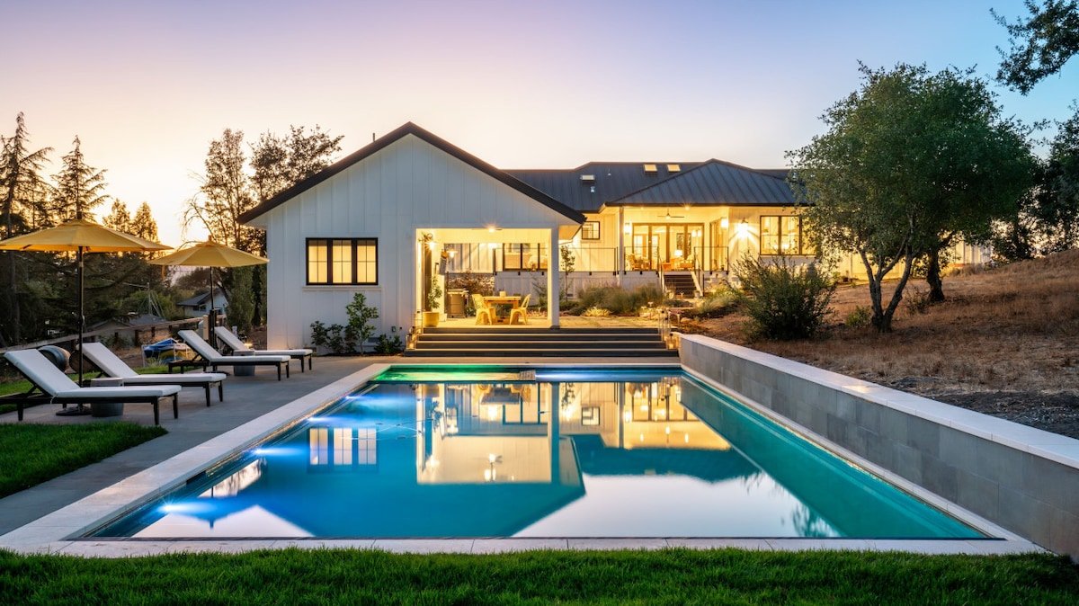 Luxurious 3-Bedroom Home in Healdsburg