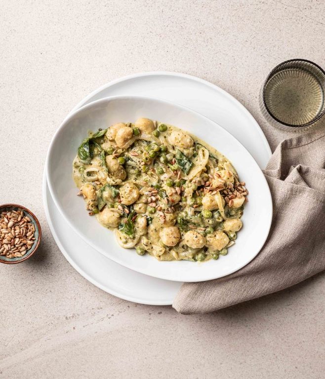 Photo of One-pot Pesto & Spinach Gnocchi