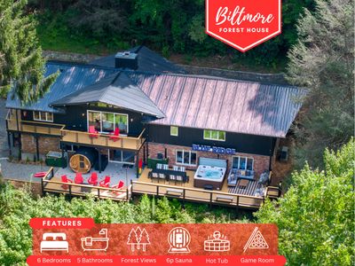 Biltmore Forest Retreat! Sauna Hot tub Game Rm