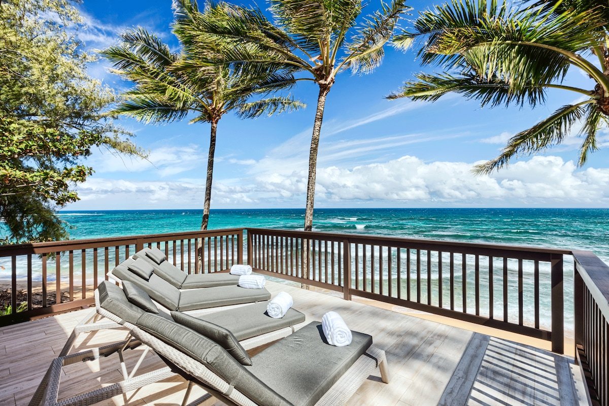 Haena Beach House: Luxe Beachfront Amazing Views gallery image 2