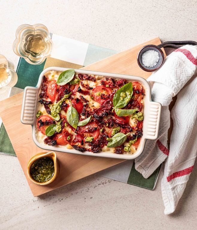 Photo of Caprese-style Mac ‘n Cheese