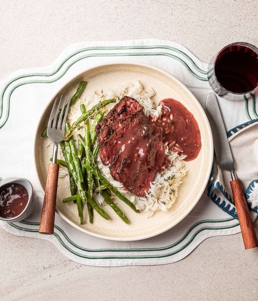 Photo of Seared Beef & Red Wine Sauce