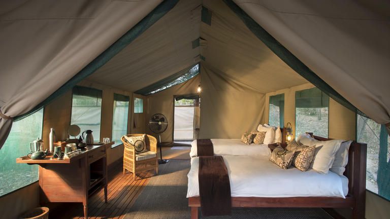 African Bush Camps Kanga Expeditions Luxury Family Tent