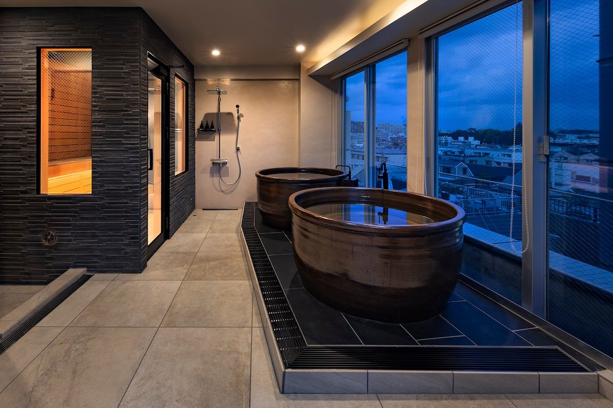 渋谷から車で5分/サウナ・壺風呂・屋上BBQグリル・カラオケ有/Wi-Fi/連泊割/羽田から25分 gallery image 2